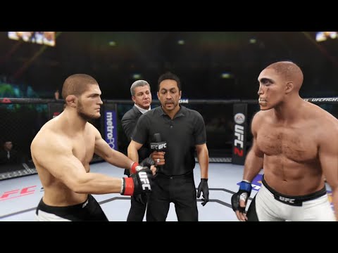 Khabib Nurmagomedov vs. Ghastly Zombie - EA Sports UFC 2 - Crazy UFC 👊🤪