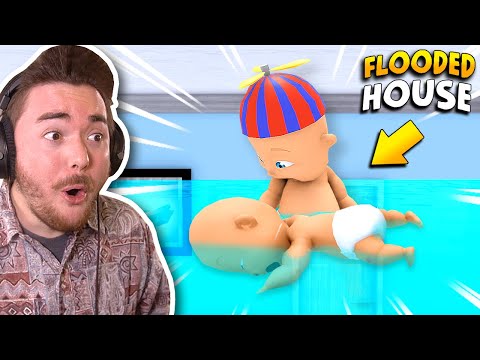 MY BABY FLOODED THE HOUSE!!! (With Kindly Keyin) | Who's Your Daddy