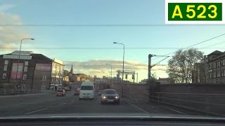 preview picture of video 'A523 - The Silk Road, Macclesfield (Part 2) - Northbound Rear View'