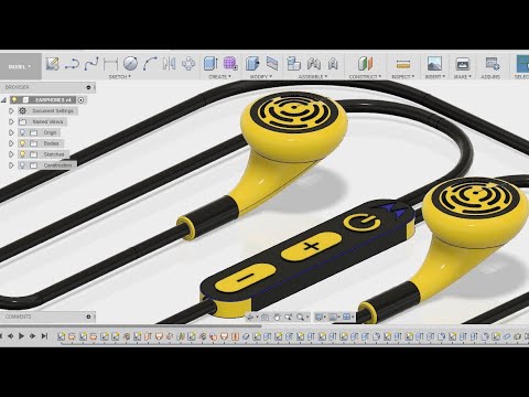 How to make an earphone - fusion 360 tutorial