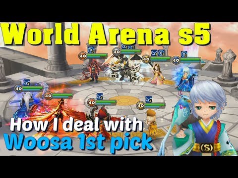 Summoners War - How I Deal with Woosa 1st Pick in World Arena!