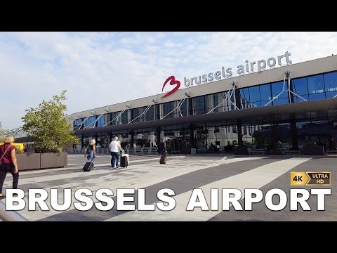 🇧🇪 BRUSSELS AIRPORT, a walking tour in One of the Beautiful Airport in Europe.