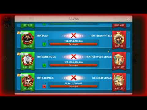 TRF(1.21B)  vs :SN:(1.18B) Osiris Maçımız - Rise of Kingdoms