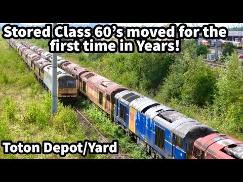 STORED DB Class 60's Moved for the first time in YEARS! Toton TMD