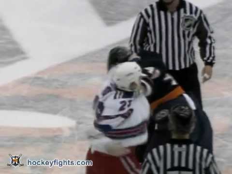 Colton Orr vs Eric Godard Mar 29, 2006 - MSG feed