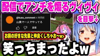 アンチからのコメントに対するヴィヴィのリアクションに思わず吹いてしまうぺこーらw【ホロライブ 切り抜き/兎田ぺこら/綺々羅々ヴィヴィ】