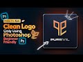 How to design a Clean logo in photoshop 2021 - Beginner friendly
