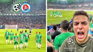 ENGLISH FAN EXPERIENCES CRAZY MACCABI HAIFA ATMOSPHERE vs Slovan Bratislava! - UEFA Champions League