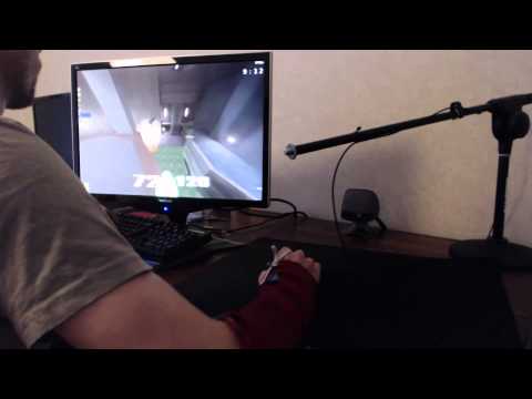 Quake with mouse view (low sensi, high accel)