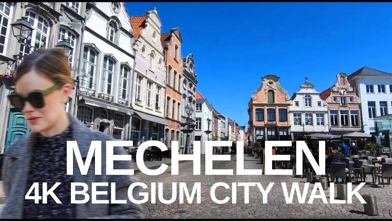 Immersive street-level walking tour through Mechelen Grote Markt, Belgium, showcasing authentic urban landscapes, local architecture, and the vibrant atmosphere of the city's neighborhoods