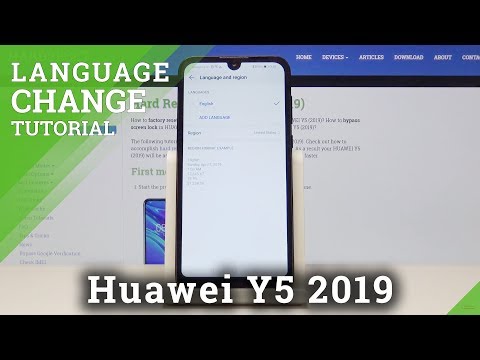 How to Get Access into Language Settings in HUAWEI Y5 2019 - Change Language