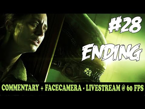 Alien Isolation Walkthrough Gameplay Part 28 END "ESCAPE ?" FaceCam