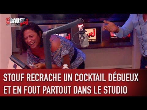 Stouf spits out a disgusting cocktail and spills it all over the studio - C’Cauet on NRJ