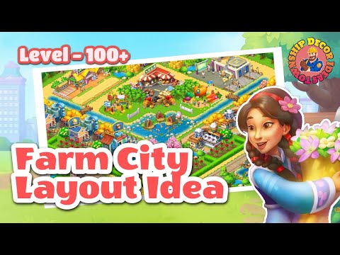 Farm City Layout Idea || Level - 100+ || Township Decor Ideas
