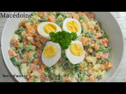 Macédoine de légumes mayonnaise, hors-d'œuvre froid #159 /Macedonian vegetable mayonnaise