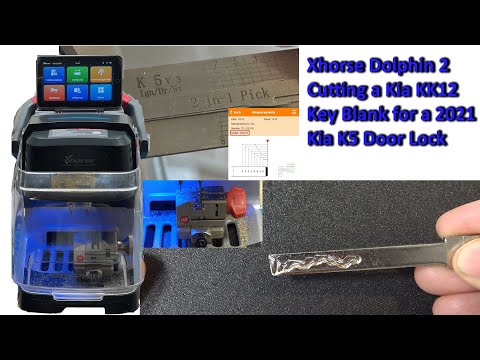 (598) Xhorse Dolphin 2 XP005L Cutting a Kia KK12 Key