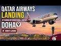 Qatar Airways Landing At Hamad International Airport Doha Smooth Landing Experience ️