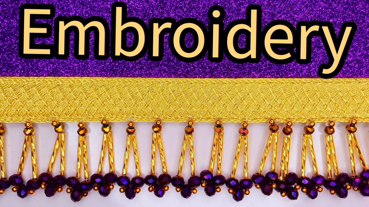 Teaching how to sew fancy embroidery