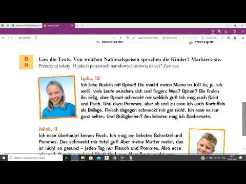 Lekcja zdalna, język niemiecki, podr. Punkt, klasa V, temat: Am liebsten trinke ich Cola.