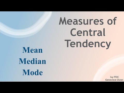 Measures of Central Tendency