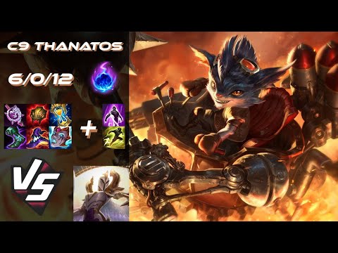 Cloud9 Thanatos TOP Rumble vs Kayle - NA Challenger Patch 25.S3.1