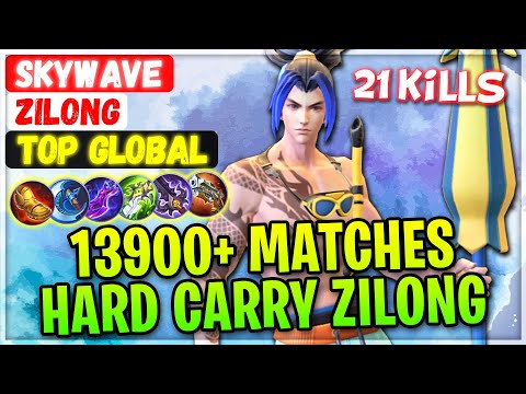13900+ Matches Hard Carry Zilong [ Top Global Zilong ] SkyWave - Mobile Legends Gameplay And Build