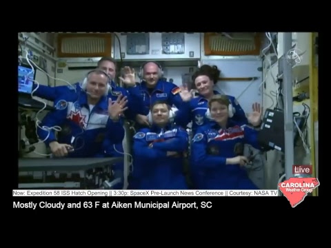 Live: Expedition 58/Soyuz MS-11 crew open the door, climb aboard International Space Station