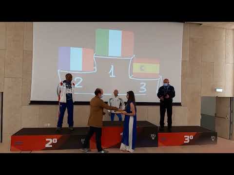 Filippo Torre premiazione m.60 indoor Europei Braga Portogallo 2022