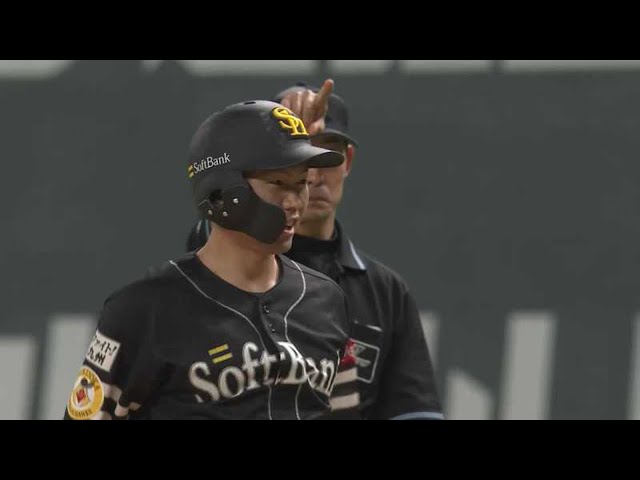 【8回表】ホークス・中村晃 ライト前に落ちる勝ち越しの2点タイムリーヒット!! 2021/4/8 F-H