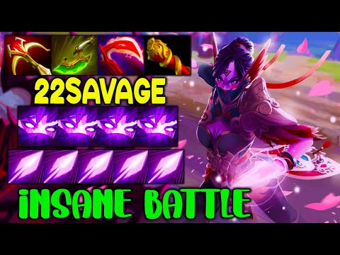 INTENSE 22 SAVAGE - INSANE BATTLE - CARRY TEMPLAR ASSASSIN - DOTA 2 GAMEPLAY