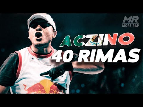 40 RIMAS de ACZINO que PASARON a la HISTORIA😈🇲🇽
