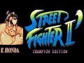 Street Fighter 2 - Champion Edition - E.Honda [Arcade] Playthrough [Gameplay, Longplay]