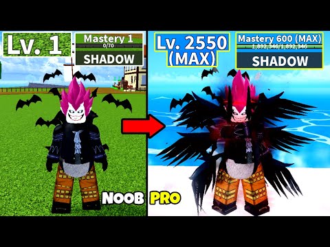 Beating Blox Fruits as Gecko Moria! Shadow + Ghoul v4 Lvl 0 to Max Lvl Noob to Pro in Blox Fruits!