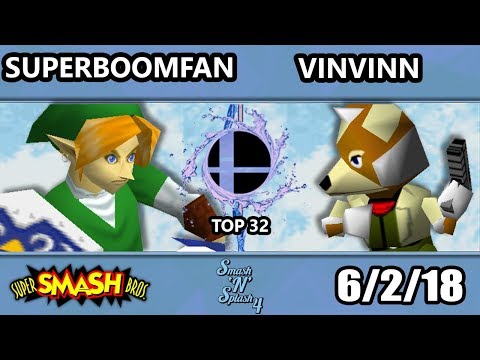 SnS 4 - SuPeRbOoMfAn (Link) Vs. VinVinn (Fox) SSB64 Winners Top 32 - Smash 64
