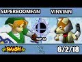 SnS 4 SuPeRbOoMfAn Link Vs VinVinn Fox SSB64 Winners Top 32 Smash 64