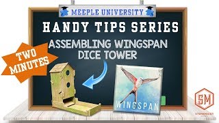 Wingspan Board Game – How to Assemble Wingspan Dice Tower (DON'T damage your dice tower)