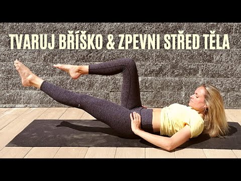 7 minut pro sexy BŘÍŠKO a pevný STŘED TĚLA / Cvičení na doma pro ženy / Abs + core workout