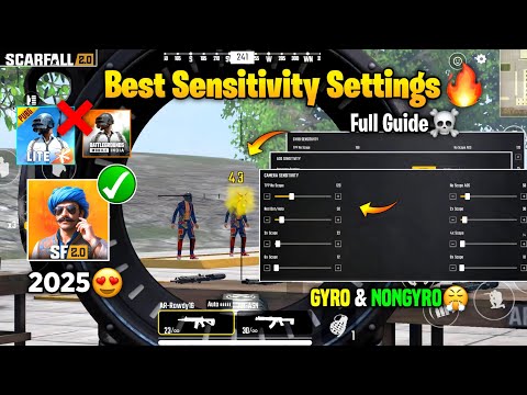 😱Scarfall 2.0 Best Sensitivity🤯 Settings Full Guide 2025 | Scarfall 2.0 Sensitivity Settings 2025 🔥