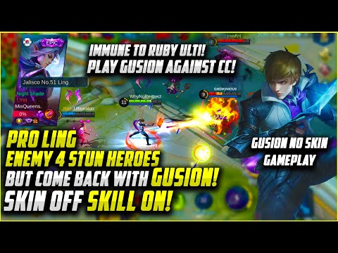 GUSION VS FULL COUNTER META HEROES! | IMMUNE TO RUBY ULTI | Gusion Rank Gameplay | Mobile Legends