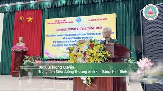 Bác Bùi Trọng Quyền gửi lời cảm ơn đoàn Gia đình Trí tuệ Tình Người