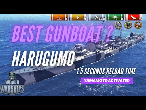 Japanese Destroyer HARUGUMO wows ( with Captain YAMAMOTO ) World Of Warships #wows #worldofwarships
