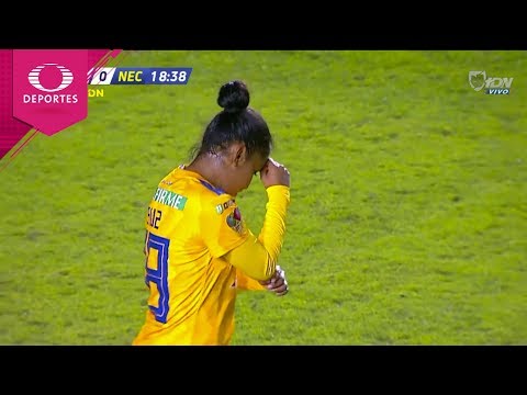 Belén Cruz's goal | Tigres 1-0 Necaxa | Liga Femenil A18 - Matchday 15 | Televisa Deportes