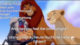 Elton John - Can You Feel The Love Tonight  Deutsche Übersetzung