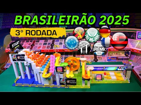 Brasileirão 2025 3rd Round with Marbles ⚽ Seesaws, Funnels and Elevators!