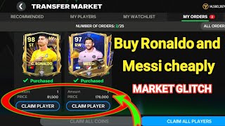 How To Get Ronaldo And Messi IN FC MOBILE ll Fc Mobile Market Glitch