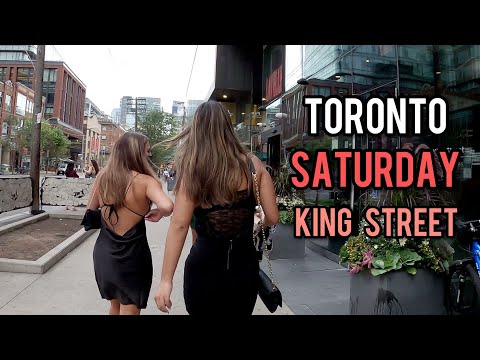 Toronto Saturday Downtown, King St September 2021 Canada
