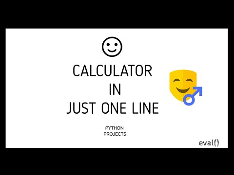 Calculator In One Liner Code Python Scripts