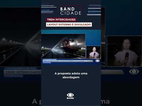 Trem Intercidades: layout externo é divulgado