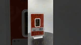Valcambi 24-Karat-Goldbarren mit einem Gewicht von 10 Gramm