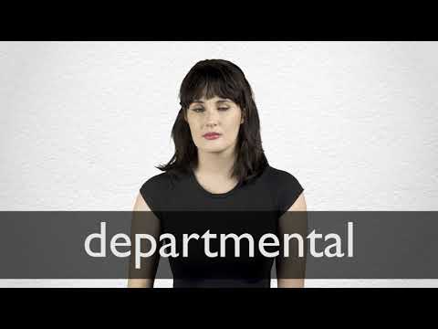 DEPARTMENTAL definition and meaning | Collins English Dictionary